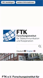 Mobile Screenshot of ftk.de