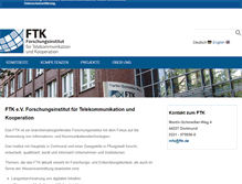 Tablet Screenshot of ftk.de